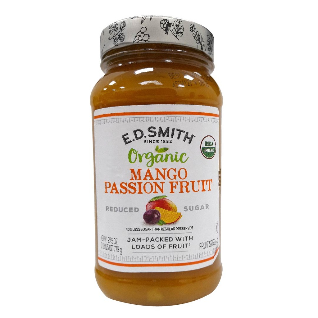 Mermelada De Mango Orgánica Con Trozos De Fruta, Ed. Smith / 779g