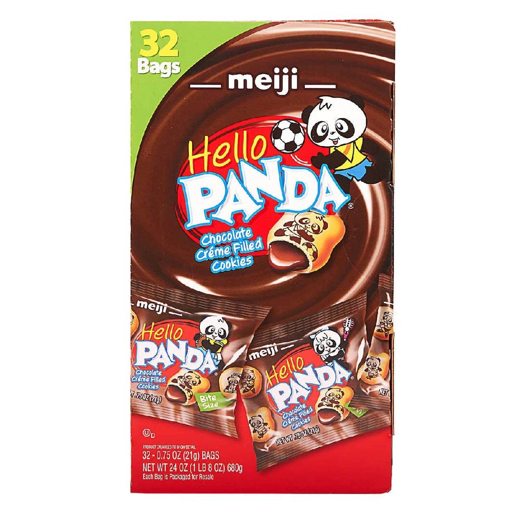 Hello Panda Galletas Rellenas De Crema De Chocolate / 680g / 32 Pack
