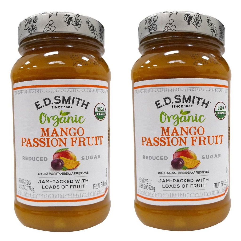 Mermelada De Mango Orgánica Con Trozos De Fruta, Ed. Smith / 779g / 2 Pack