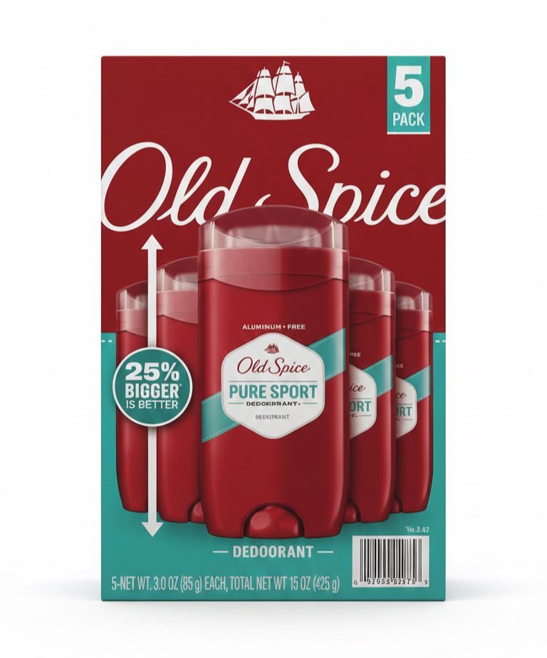 Old Spice Desodorante Pure Sport / 5 Pack