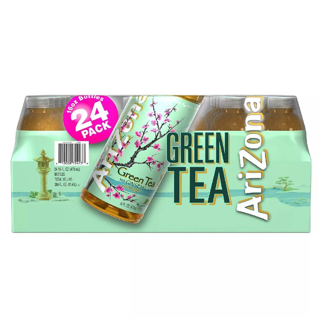 Té Verde AriZona Con Ginseng y Miel 24 Pack / 473 mL