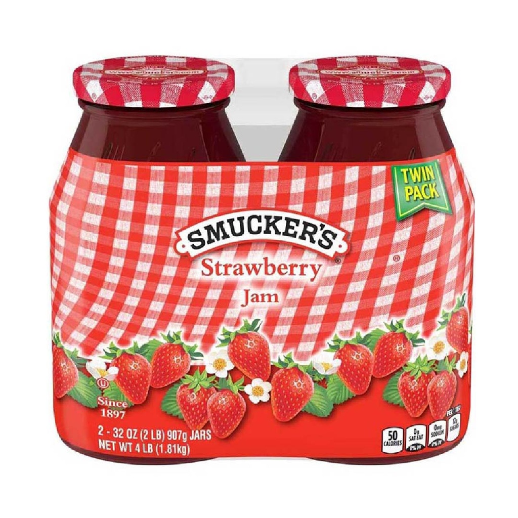 Mermelada De Fresa, Smucker´s / 907 g / 2 Pack