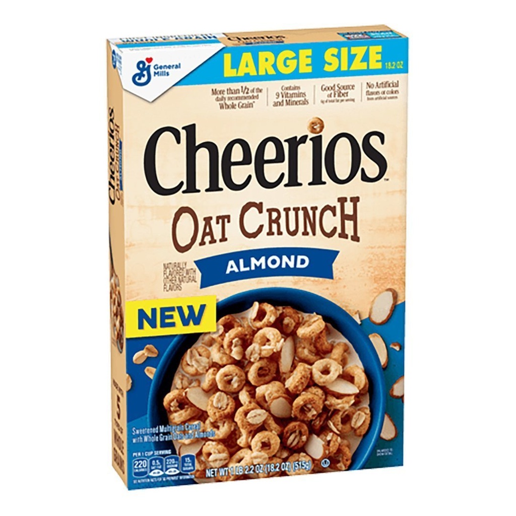 Cereal Cheerios De Avena Con Almendra, General Mills / 515g