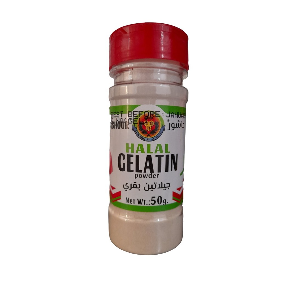 Gelatina Sin Sabor Halal, Ashour, 50g