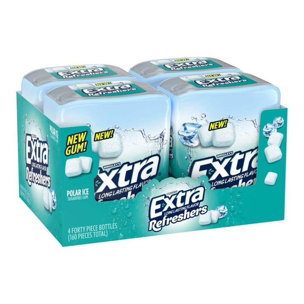 Chiclets Exta Polar Ice, 4 Pack / 160 Und