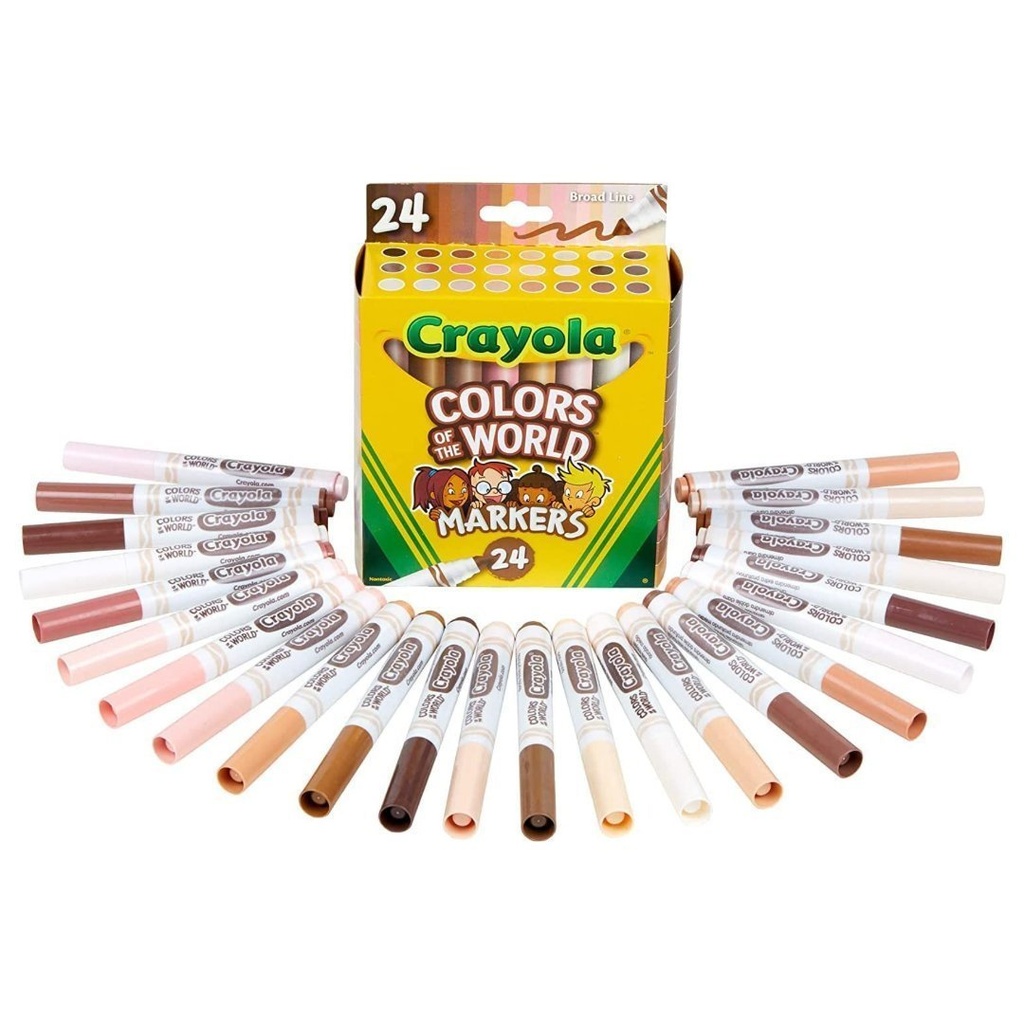 Marcadores De Colores Del Mundo, Crayola / 24 Pack